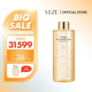 [BPOM] - Veze 24K Toner Wajah Nikotinamide Emas - VZ15551