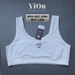 Áo bra học sinh mút liền bản vai to chất cotton thoáng khí Aha Store BRA041