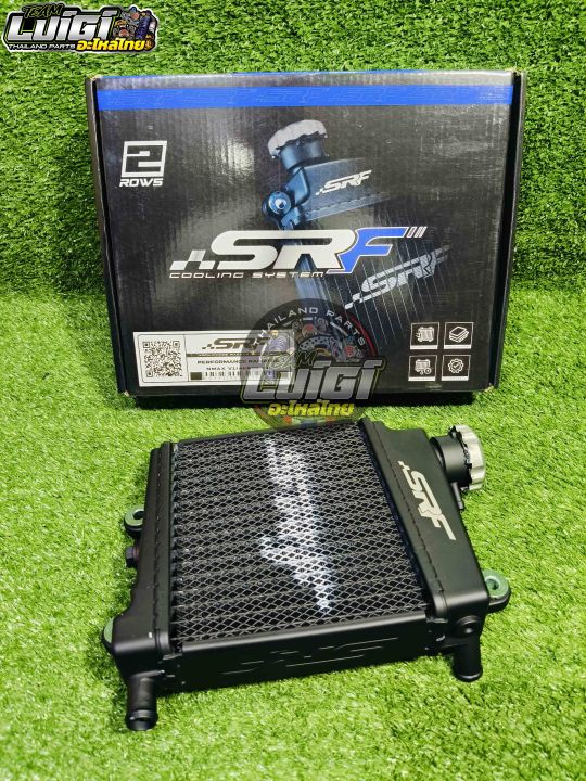 Srf Radiator SRF CNC RADIATOR ALLOY 2 ROWS YAMAHA NMAX V1 / AEROX V1 BLACK WORLD ...