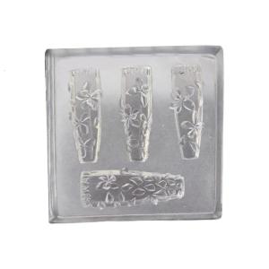 Flexible Silicone Nail Art Molds Unique Embossed Nail Accessories Molds Supplies Practical Nail Embossing Tool