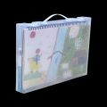 LITTLEX A3 Hộp đựng đồ đa năng Đa chức năng Trong suốt Hộp đựng Di động Nhựa Túi đựng tài liệu Vật tư văn phòng phẩm trường học. 