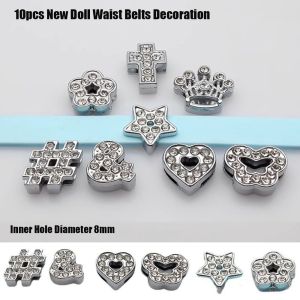 WUXU 10pcs Multicolors Doll Waist Belts Buckle Multistyles Super Mini Bag Belt Decoration High Quality Kids Toys 20cm Cotton Dolls