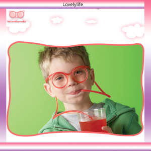 Lovelylife🔥 Minum Sedotan Kacamata Jenggot Anak Sedotan Sedotan Seni Plastik Lucu