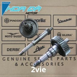 Bộ Bánh Răng Láp/ Bánh Răng Hộp Số Và Bộ Bi Láp/ Bạc Đạn Láp Piaggio Vespa Đời 2V Chế Cơ 2VIE 3V/3VIE 3VIGET Zip 100