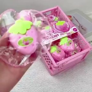 [SG Seller]Squishy Pendant Keychain Soft Squeeze Fidget Toy Stress Relief Backpack Charms Lovely Bag Accessory for Kids