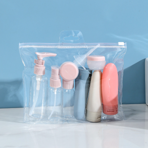 11 Pack Leak Proof Travel Bottles Set Toiletries Plastic Container Fine Mist Spray Squeeze Tubes Refillable Shampoo Conditioner