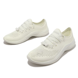 Giày dép crocs chuẩn xịn chống hôi chân đi mưa lội nước đi biển Literide Pacer 360 mẫu mới cải tiền cho cả nam và nữ màu trắng