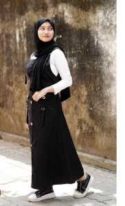 Jinny Overall ROK INARA Jumpsuit Wanita Terbaru Bahan Katun Drill Panjang Maxi Dress Muslim Kekinian