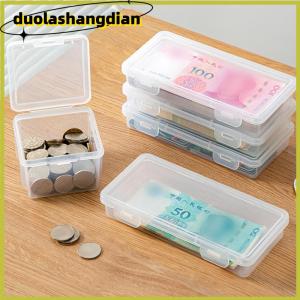 [Duola] Portable Storage Box Paper Money Album Currency Case Storage Collection Boxes Holder Transparent Plastic Case
