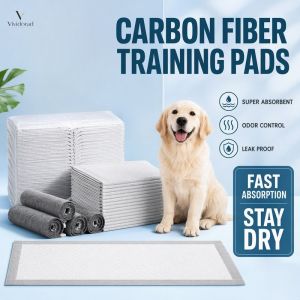 High Absorbent Bamboo Charcoal Pet Training Pads Leakproof Non Slip Deodorizing Disposable Mats