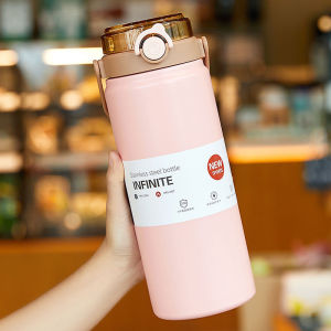 Large-capacity insulated water bottle stylish design suitable for students and outdoor activities new model with a portable handle dual-purpose insulated water bottle for export