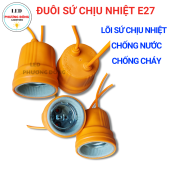 Đuôi đèn sứ chịu nhiệt chống cháy chống nước E27