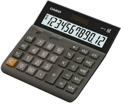KALKULATOR CASIO DH 12 ORIGINAL - 12 DIGIT - BIG DISPLAY - 2 POWER - KALKULATOR MEJA DAGANG