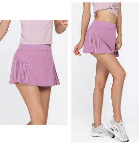 SUPERFLOWER 2 in 1 Womens Running Tennis Golf Sports Mini Skirts with Shorts inside Athletic Pleated Skirts for Women