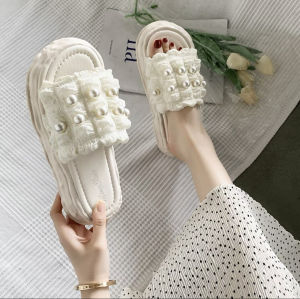 Ann.Fashion รองเท้าแตะแบบสวมเก็บหน้าเท้า ทำให้ดูเรียวสวย แบบสวม พื้นนุ่มใส่สบาย ผลืตจากวัสดุอย่างดีแข็งแรง #sy48