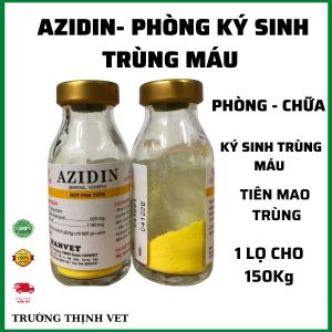"Hoàn tiền đến 10%" Azidin phòng và chữa ký sinh trùng máu tiên mao trùng trâu bò dê 118gam. Thú y Trường Thịnh