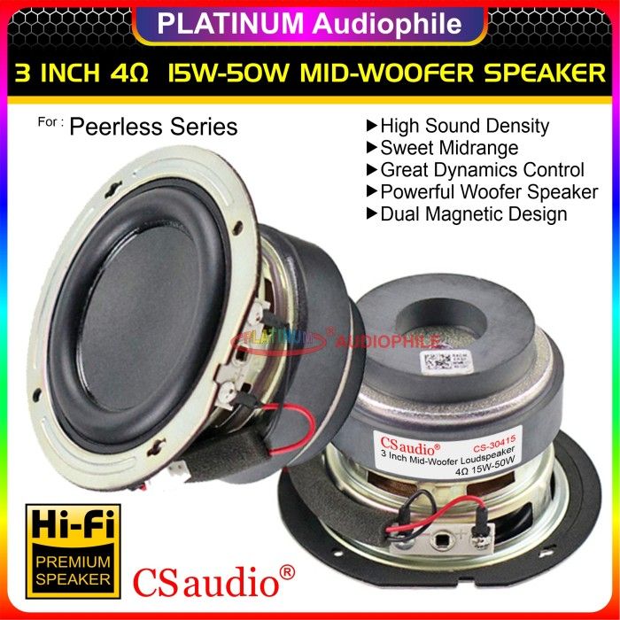 Speaker Inch Ohm 15W 50W Mid Bass Mid Woofer Speker 3\