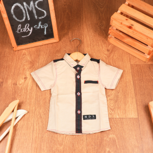 Exclusive! Kemeja Anak Bayi Lengan Pendek Berbahan Katun Berkualitas / Baju Atasan Anak / Kemeja Anak