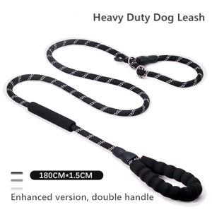 1.8M/1.5M Dog leash training leash adjustable dog rope with Padded Handle