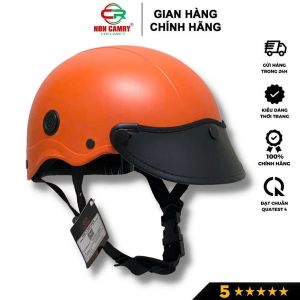 Nón bảo hiểm nửa đầu thời trang CR HELMET năng động có lỗ thông gió thoáng mát Freesize (55-59cm)