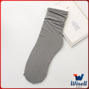 W.EL ถุงเท้าผ้าฝ้าย ถุงเท้ากีฬาลําลอง ยืดหยุ่น สบาย ระบายอากาศ Women socks