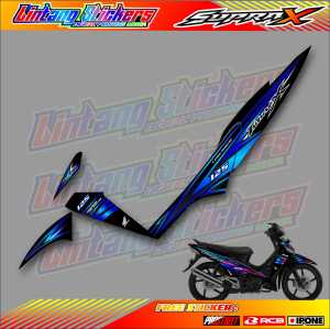 STRIPING VARIASI MOTOR HONDA SUPRA X FUTURE X / STICKER LIST VARIASI MOTOR SUPRA X FUTURE X