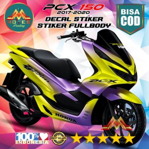 BISA COD / BAYAR DI TEMPAT. Decal Stiker Full Body Motor PCX 150 Bunglon Kuning stiker pcx 150