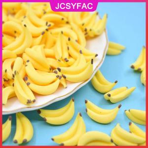 JCSYFAC [Eleanor] 10 Búp Bê Quả Chuối Thu Nhỏ Nhà Búp Bê 1:12 Phụ Kiện Thực Phẩm Trong Nhà Đồ Chơi