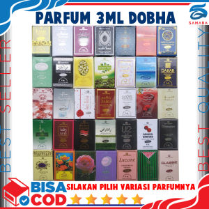 Parfum 3ML Dobha BPOM Original Roll On - Minyak Wangi Non Alkohol - Parfum Original Murah - Minyak Wangi Khas Arab - Parfum Murah Pria Tahan Lama Original - Minyak Wangi untuk Sholat - Parfum Saku 3ml - bisa COD