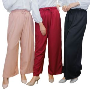 CANDY.GROSSIR - Basic Cullotes Crepe ITY Pants Bumil Friendly Celana Kulot Jumbo Umbrella Kulot