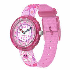 Flik Flak Happy Meadow (FBNP239) Pink RECYCLED PET Kids Watch