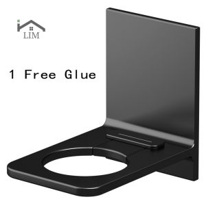 Aluminum alloy Bathroom Shampoo Holder Wall-mounted Shower Gel Holder Without Drilling