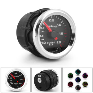 2 52mm Car modification turbo gauge 7 Background lighting 12V Pointer-type vehicle instrument -30~30PSI