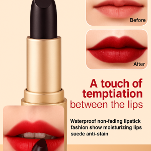 Luxury Velvet Matte Lipstick Velvet Matte Waterproof Long-Lasting Color Brightening 24H Transfer-Proof Creamy Smooth Formula