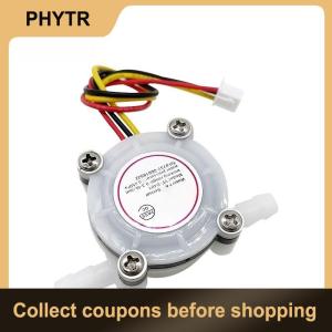 【PHYTR】 1Pcs Switch Meter Flowmeter Counter 0.3-6L min Water Coffee Flow Sensor Connected To 6mm Hose DIY Accessories