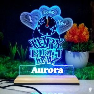 HAMPERS / GIFT BOX KADO ULANG TAHUN Bisa Request Nama dan Foto Lampu Hias Akrilik 20x15