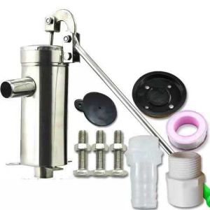 Lift 10M Stainless Steel Manual Water Pump Durable Domestic Oil Pump Well Hand Shake Suction Pump