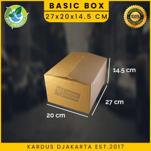 (5 PCS) KARDUS / KARTON BOX POLOS Uk. 27x20x145 CM