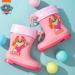 I know Paw Patrol Kids Rain Boots - Cartoon Drawstring Waterproof Rubber Shoes for Boys and Girls