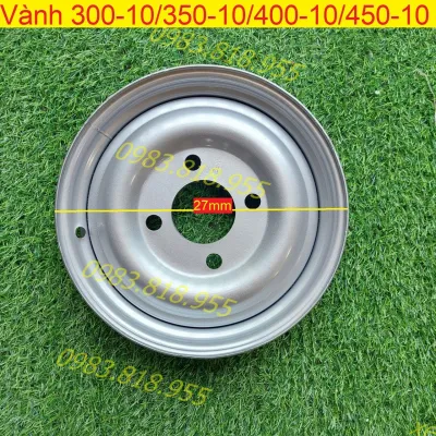 Lazang (vành xe) 10 inch ( -10) có thể lắp cho xe 3 4 bánh 300-10 400-10 350-10 mâm niềng