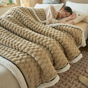 【Super low price】1pc Luxury Microfiber Blanket for Travel Sofa Bed Office Soft Lightweight Multifunctional Plush Blankets for Spring Autumn Plaid