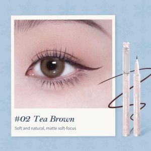 FLOWER KNOWS Snow Ballet Collection Liquid Eyeliner Waterproof Smudge Proof Quick Dry Thin Tip Long Lasting No Makeup Removal Eyeliner Pen