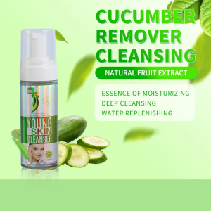 【Fans tone】Cucumber Bright Moisturizing Cleanser Foam Rich Bubble Cleansing Remover Two in One