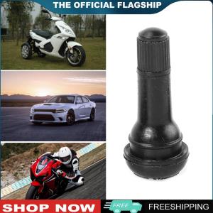 [TOPACE MALL] 100pcs TR-413 Snap In Shorty Black Rubber Valve Stems TR413 Tubeless Tire Valves