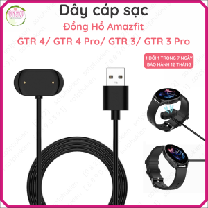 Dây Cáp Sạc USB Đồng Hồ Thông Minh Huami Amazfit GTR 3/ GTR 3 Pro/ GTS 3/ GTR 4/ GTR 4 Pro/ GTS 4/T-Rex 2 nhỏ gọn dài 1m