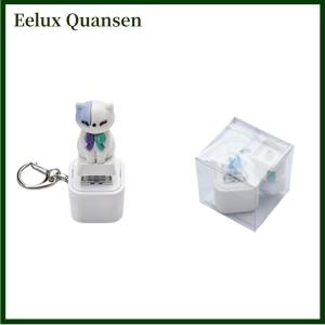 Eelux Bàn phím động đậy Keychain mèo động đậy đồ chơi có thể làm cho mèo âm thanh Keychain sạc căng thẳng thuốc giảm với đèn