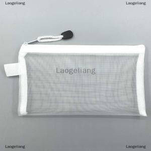 [COD] Laogeliang Lưới dual-sử dụng trang điểm bàn chải lưu trữ túi xách tay bàn chải trường hợp đơn giản công suất lớn bàn chải xô chủ du lịch đứng lên túi