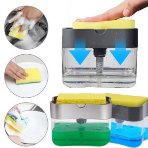 Dispenser Sabun Cuci Piring Tempat Sabun Cuci Piring Pump free spons