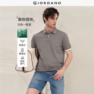 Giordano Men Women Lyocell Polo Shirt Free Shipping 01016467