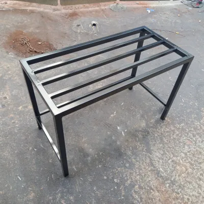 Kệ sắt Dài (50-70)cm Rộng 30cm Cao (30-40-50)cm 3 nan thép 20mm - Kệ kê chậu cây ban công